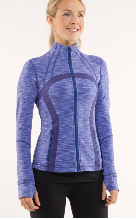 Lululemon Define Jacket Royalty Space Dye/Royalty Sz 10
