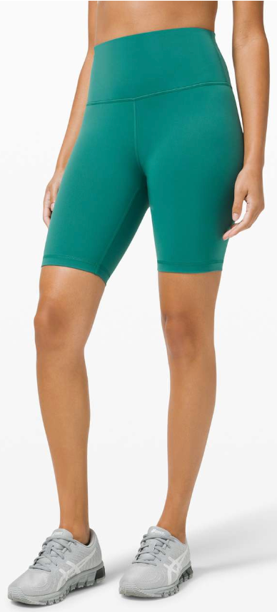 Lululemon Wunder Train High Rise Short 8" Inseam Teal Lagoon Size 14 Brand New