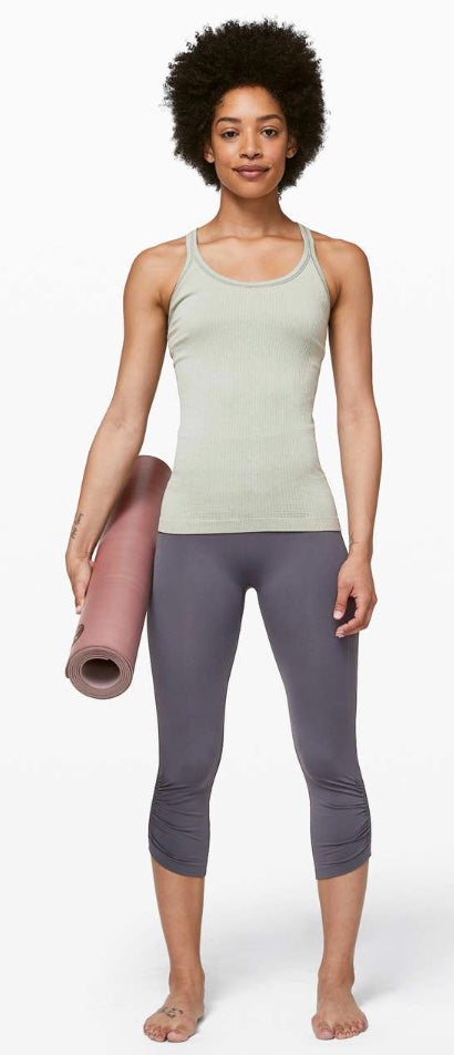 Lululemon Ebb To Street HR Crop Tight 21” Moonwalk Sz 12 New Without Tag