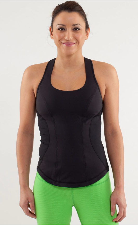 Lululemon Cardio Kick Tank Black Sz 10