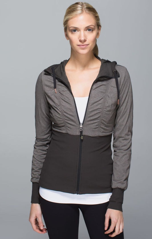 Lululemon Dance Studio Jacket III Reversible Dark Wren/Black Sz 6