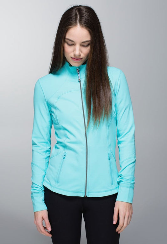 Lululemon Forme Jacket Cuffins Angel Blue Sz 4