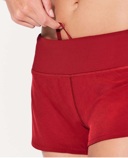 Lululemon Speed Shorts 2.5" Inseam Scarlet sz 8