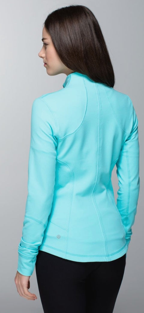 Lululemon Forme Jacket Cuffins Angel Blue Sz 4