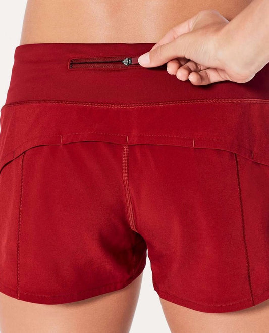 Lululemon Speed Shorts 2.5" Inseam Scarlet sz 8