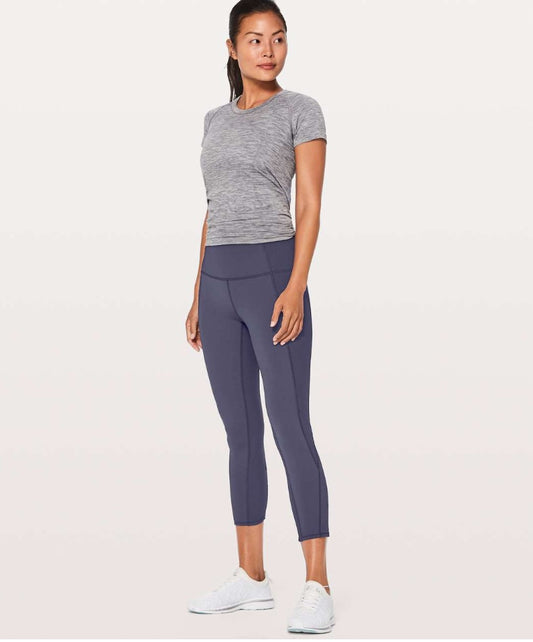 Lululemon On Your Mark Crop (23”) Midnight Navy Sz 10