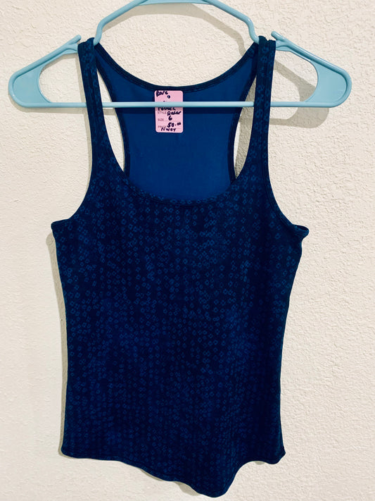 Lululemon Refresh Racer Tank Kanoko Twist Inkwell Sz 6 One of a Kind Prototype