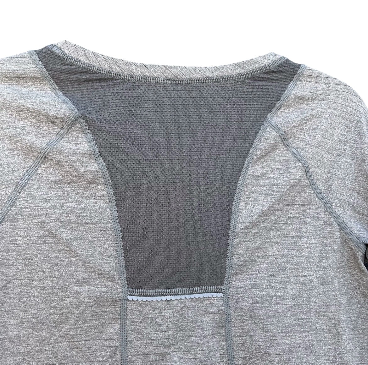 Lululemon Run For Gold Long Sleeve Heathered Slate Sz 2