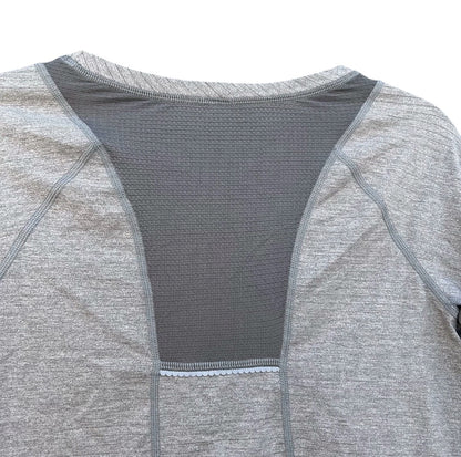 Lululemon Run For Gold Long Sleeve Heathered Slate Sz 2