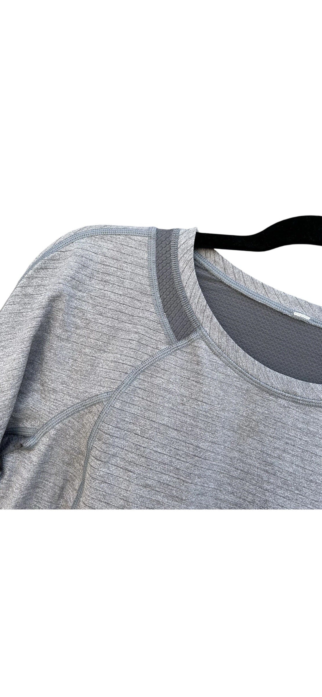 Lululemon Run For Gold Long Sleeve Heathered Slate Sz 2