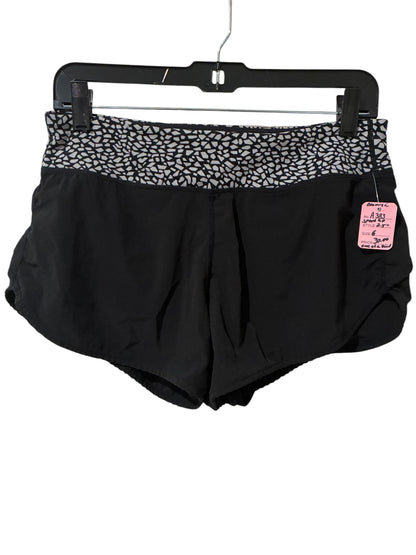 Lululemon Speed Short 2.5" Inseam Black/ Miss Mosaic Black Sz 6