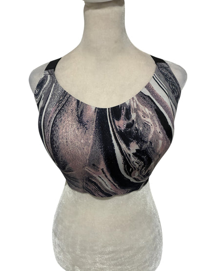 Victoria's Secret Incredible On Point Sport Bra Pink Black White Mod  Racerback Size 36DD