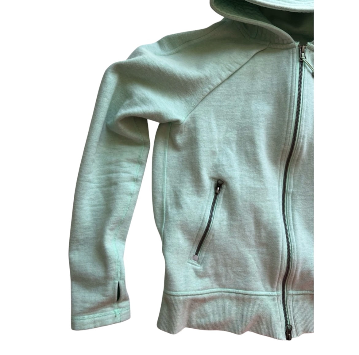 Lululemon Full Zip Hoodie RARE Toothpaste/Toothpaste Sz 6 Brand New Condition