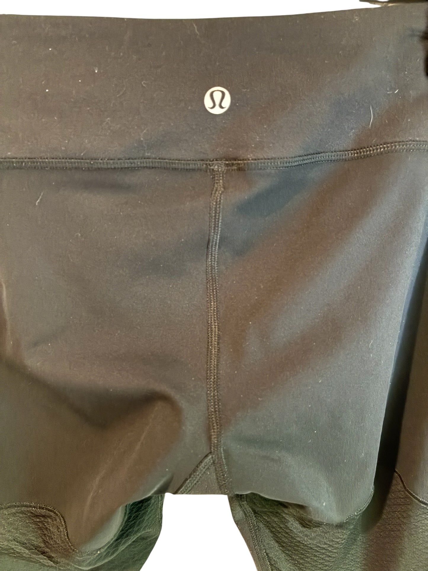 Lululemon Wunder Under Mesh Tech Panel Crop 23" Inseam Black Sz 6 RARE