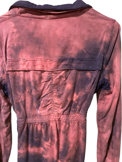 Lululemon Inner Peace Jacket Heathered Deep Zinfandel/Tie Dye Reversible Sz 6 RARE
