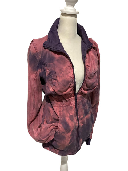 Lululemon Inner Peace Jacket Heathered Deep Zinfandel/Tie Dye Reversible Sz 6 RARE