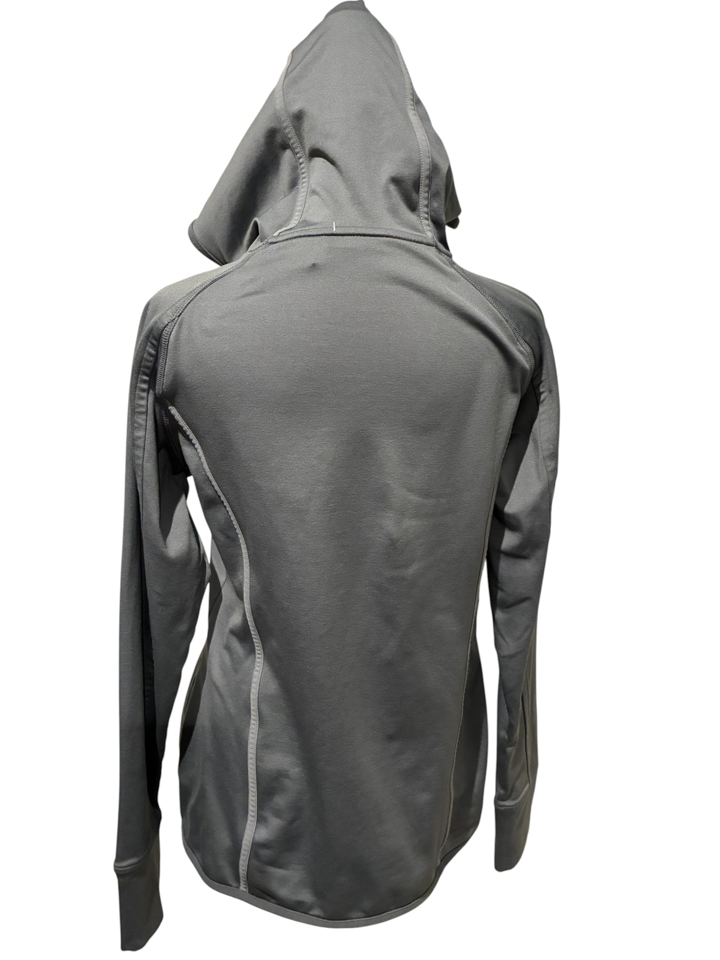 Pull Over Hoodie Athleta Long Sleeve Fleece Silver Grey Sz S