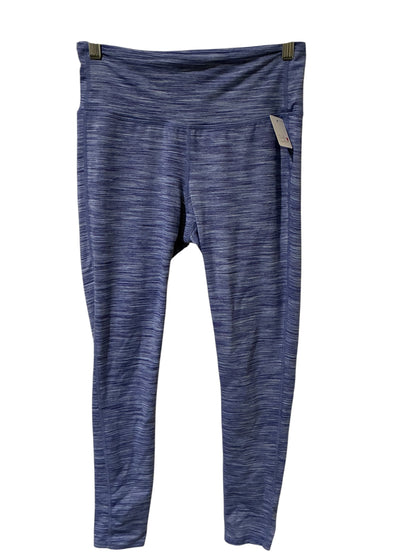 Leggings Athleta 25" Inseam Micro Striped Purple and White Sz Small Brand New