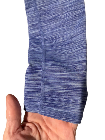 Leggings Athleta 25" Inseam Micro Striped Purple and White Sz Small Brand New