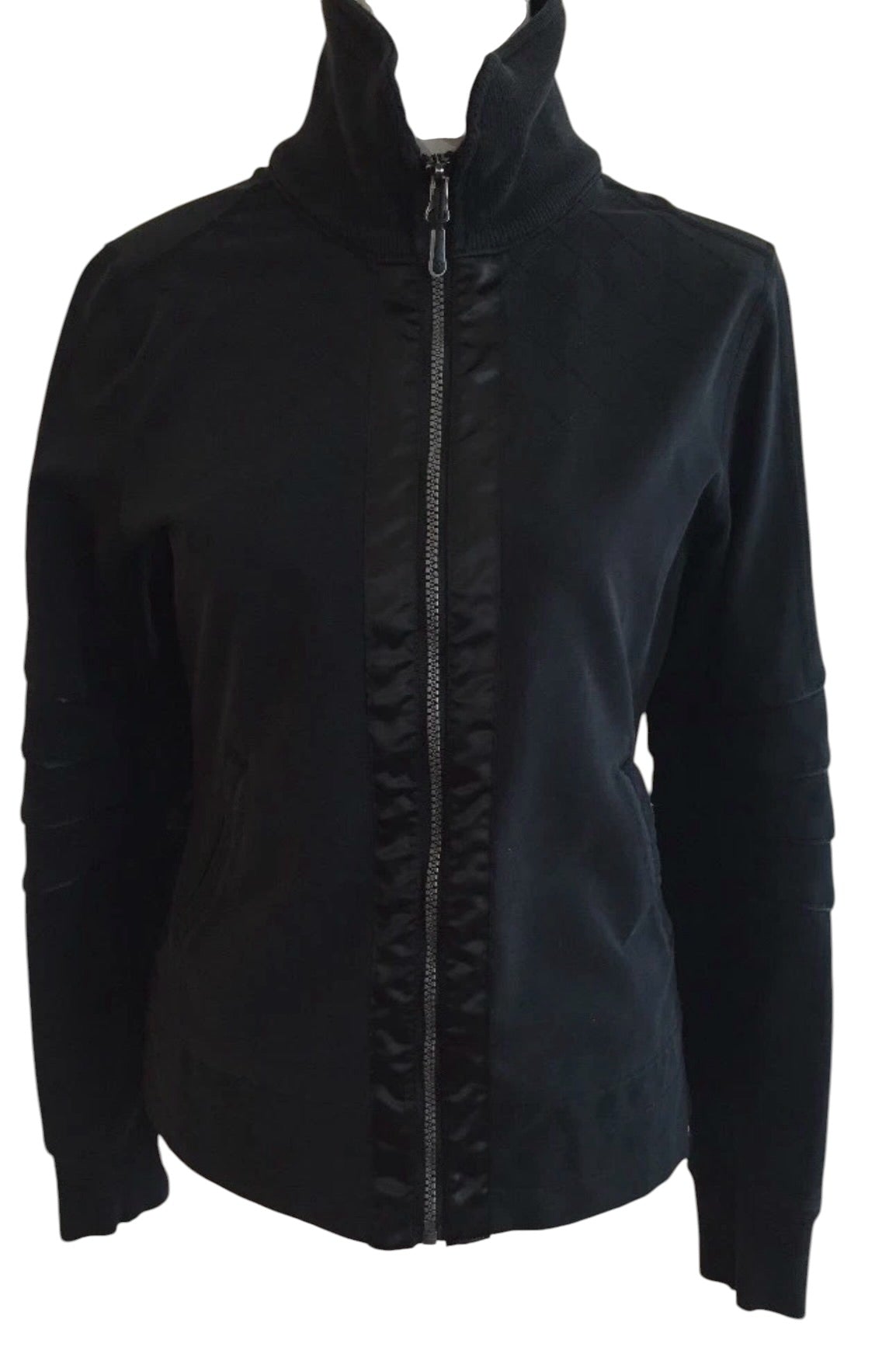 Lululemon Moto Mogul Jacket Long Sleeve Black  Sz 6