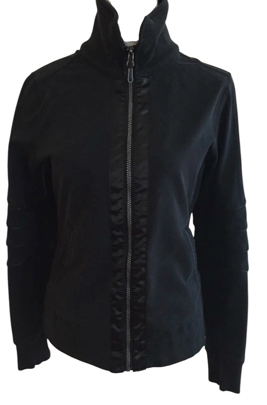 Lululemon Moto Mogul Jacket Long Sleeve Black  Sz 6 Collectors Piece
