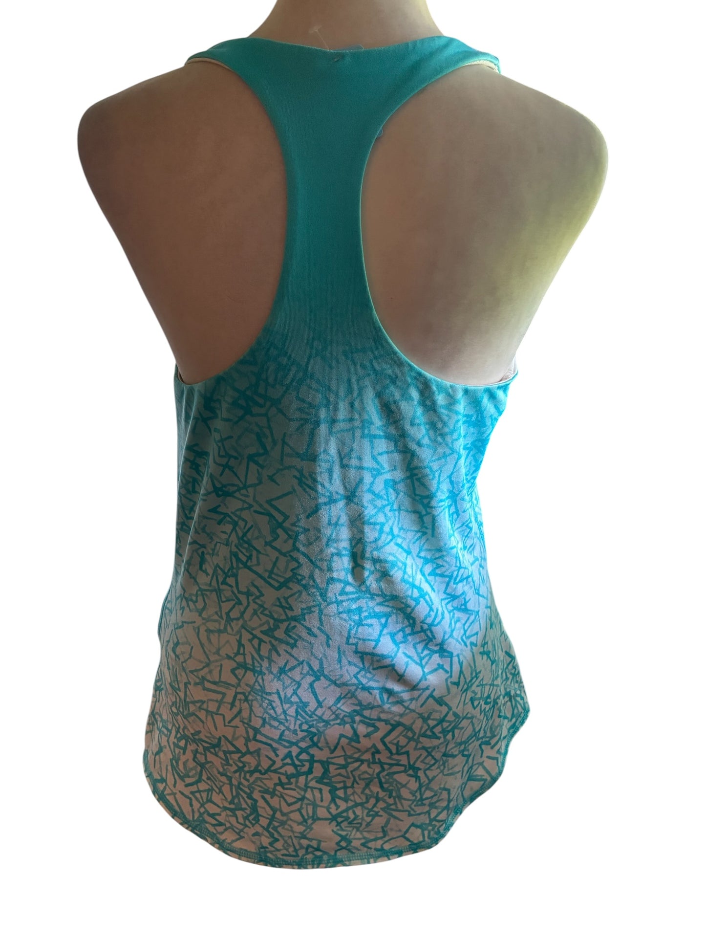 Nike Women's Court Dri-Fit Tank Light Blue White Hombre' Sz Med