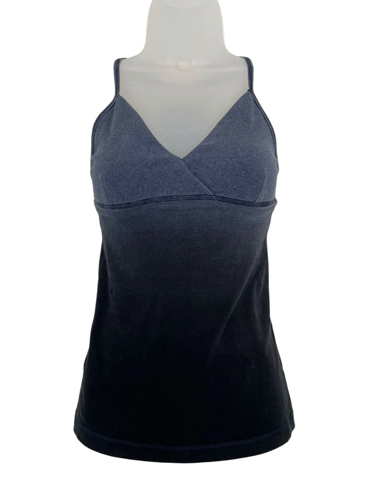 Lululemon Women's Dark Blue Ombre Athletic Tank Top Sz 8