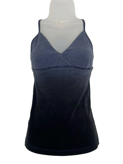 Lululemon Women's Dark Blue Ombre Athletic Tank Top Sz 8