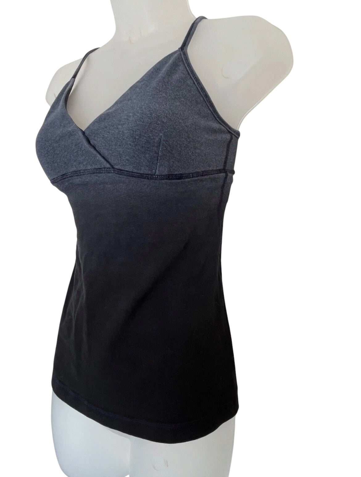 Lululemon Women's Dark Blue Ombre Athletic Tank Top Sz 8