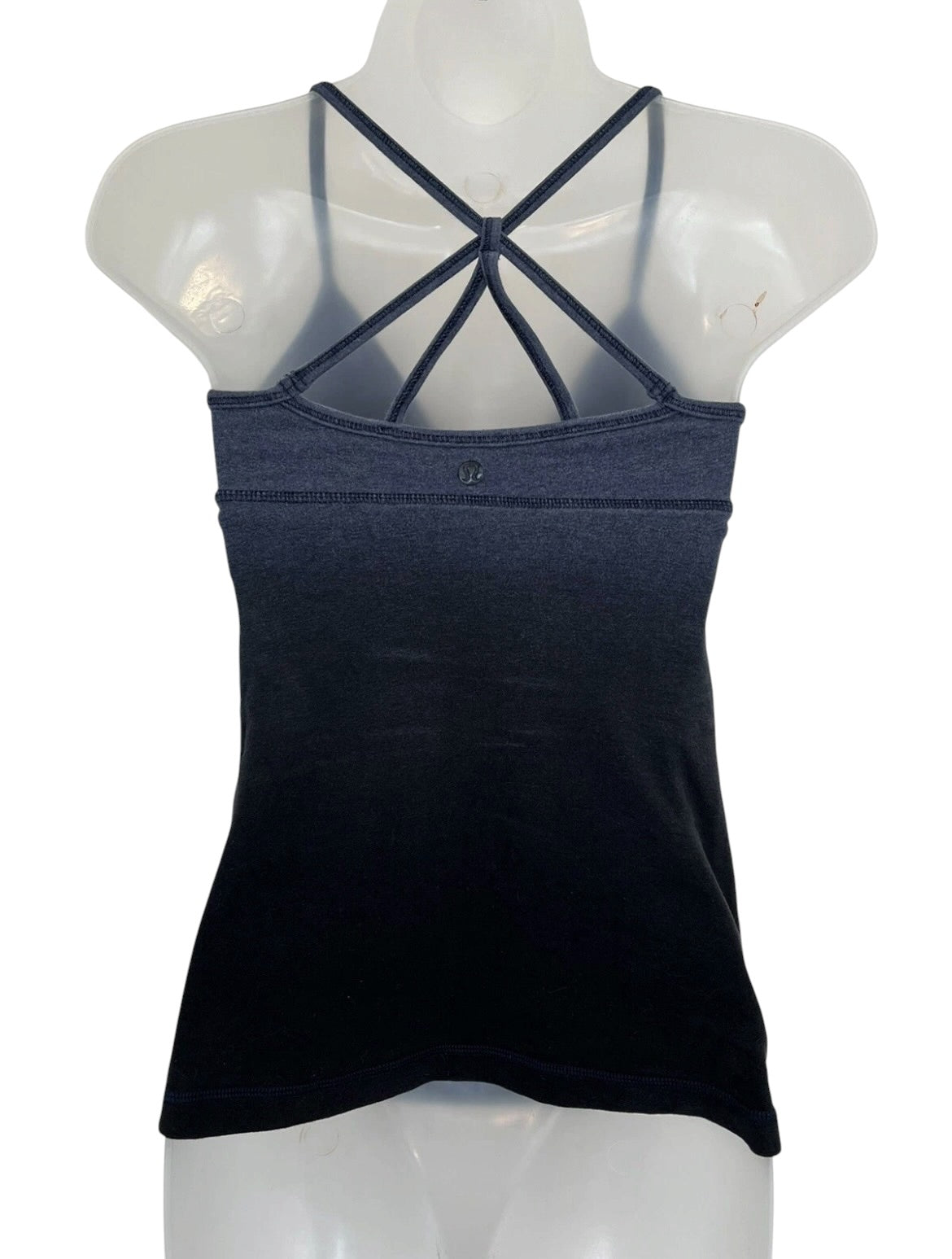 Lululemon Women's Dark Blue Ombre Athletic Tank Top Sz 8