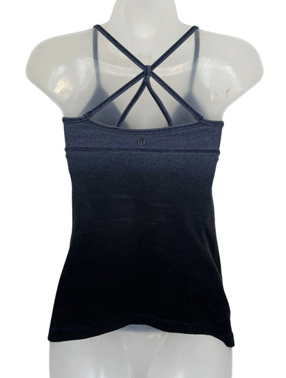 Lululemon Women's Dark Blue Ombre Athletic Tank Top Sz 8
