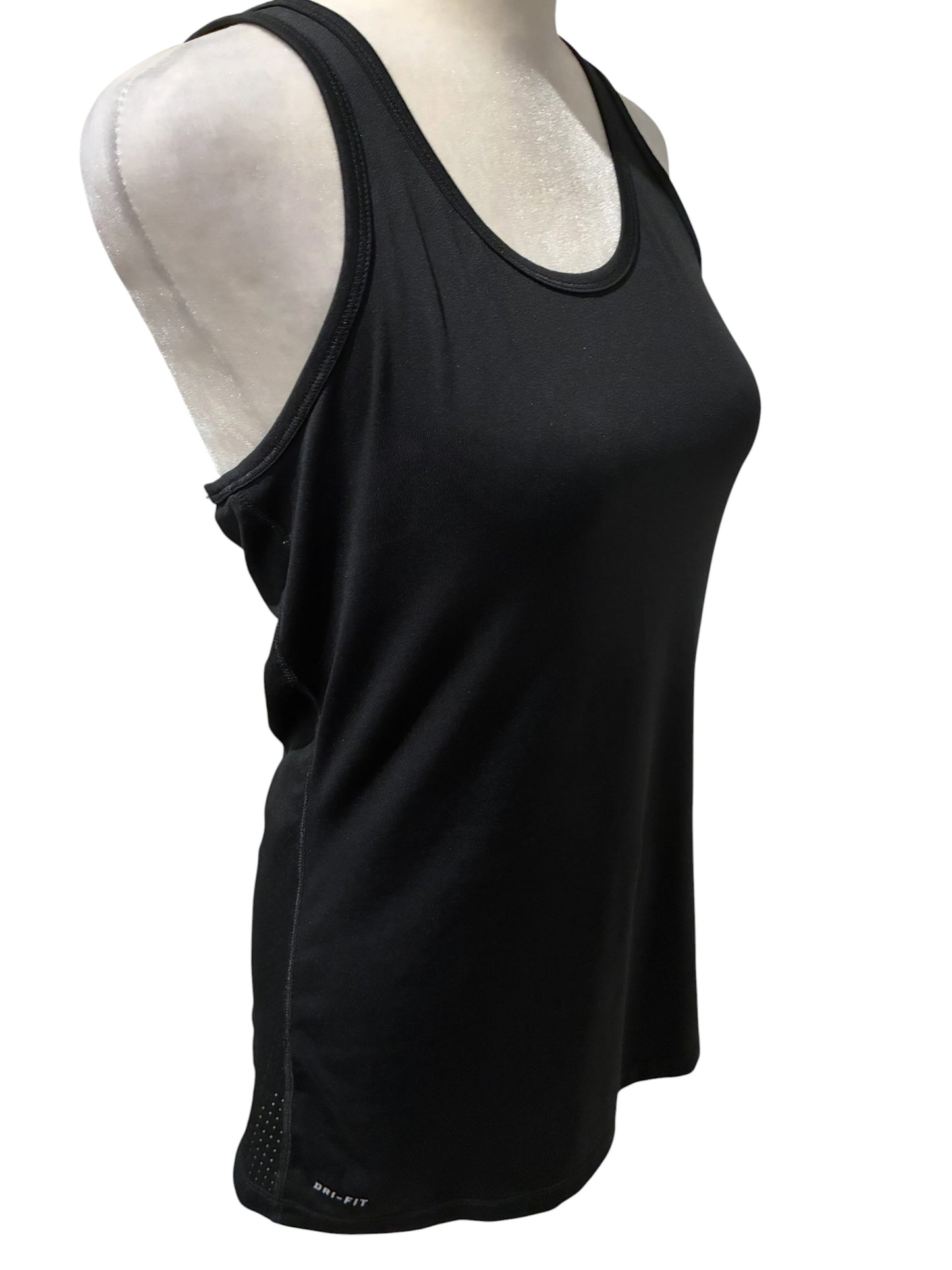 Nike Women's Swift Dri-FIT Razor Back Singlet Black Sz M Brand New