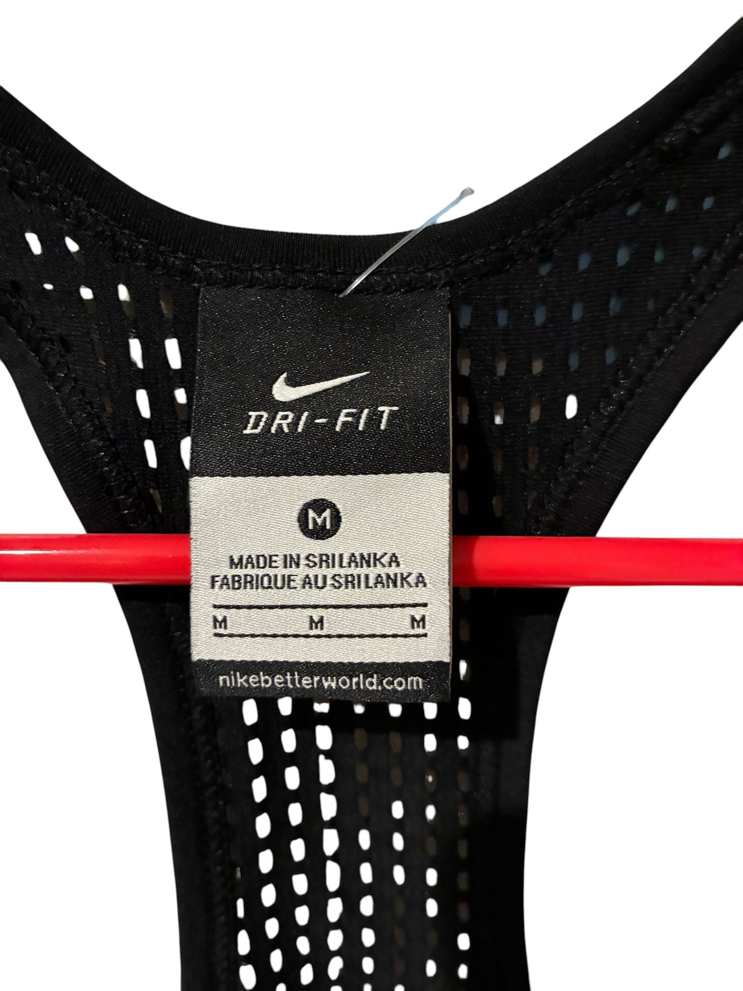 Nike Women's Swift Dri-FIT Razor Back Singlet Black Sz M Brand New