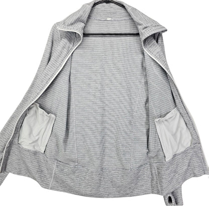 Lululemon In Stride Jacket Full Zip Mock Neck Pockets No Hood Sz 8