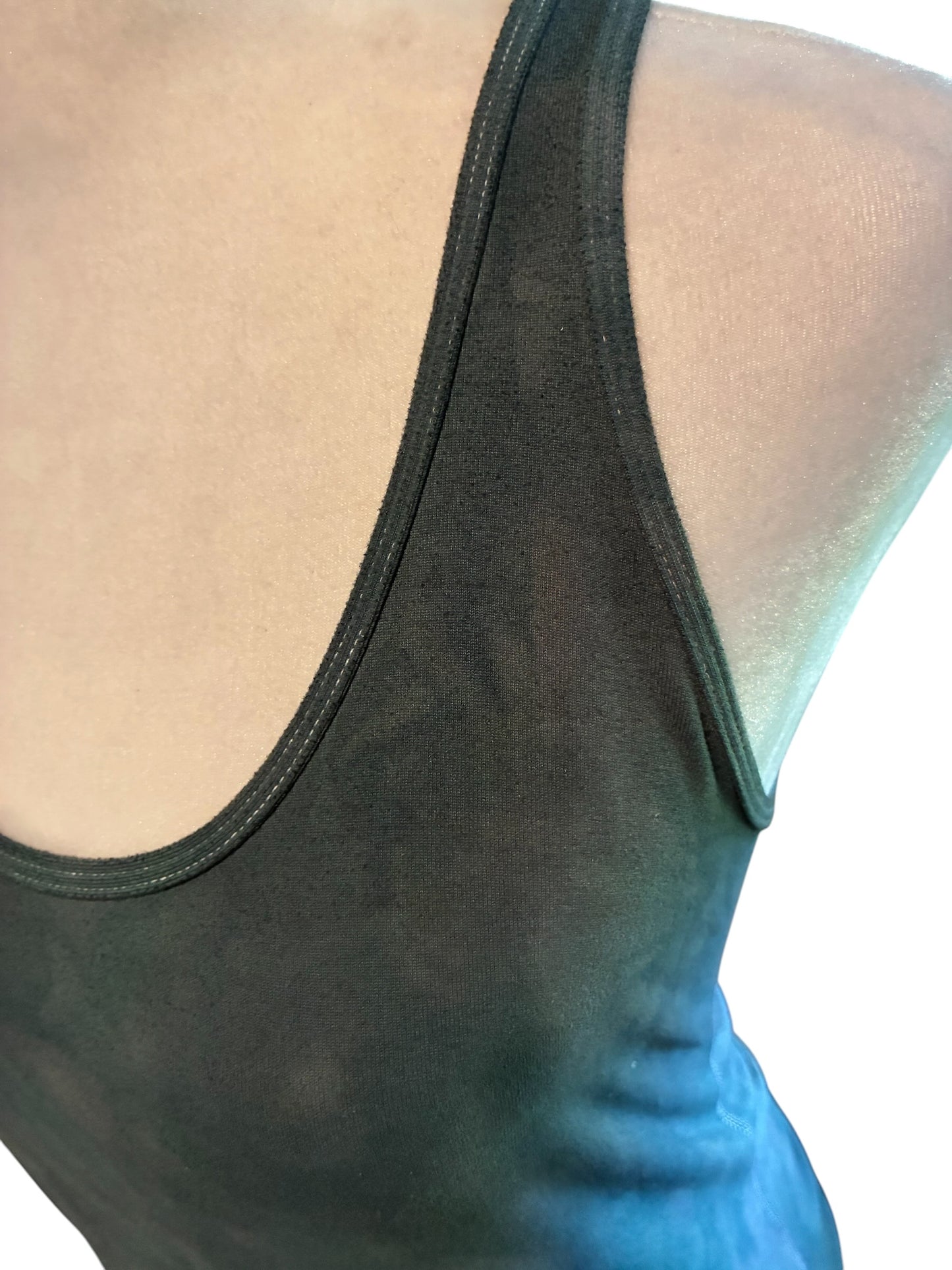 Lululemon Cool Racerback Water Color Fatigue Green Sz 10