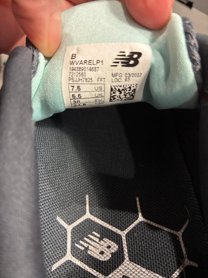 New Balance Women's Fresh Foam Evare Running Shoes Castlerock (Gray)/Neo Flame (Orange)Size 7.5  Brand New