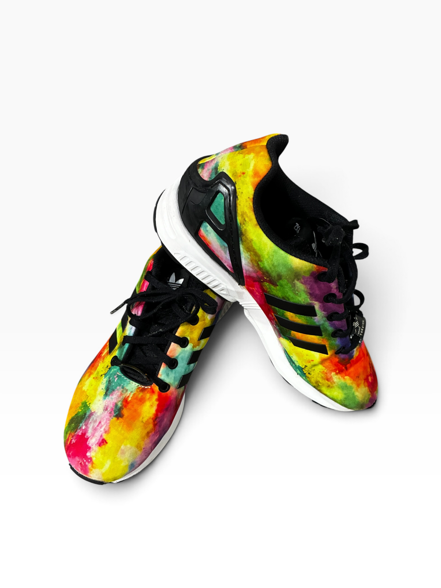 adidas Women's ZX Torsion Tie Dye Multicolor Athletic Shoe S74958 Women's Size 7 Youth 5.5