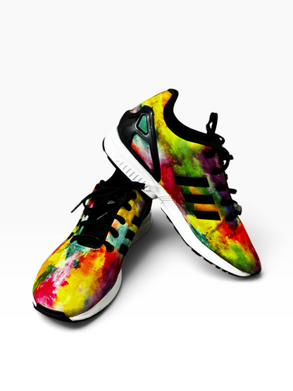 adidas Women's ZX Torsion Tie Dye Multicolor Athletic Shoe S74958 Women's Size 7 Youth 5.5