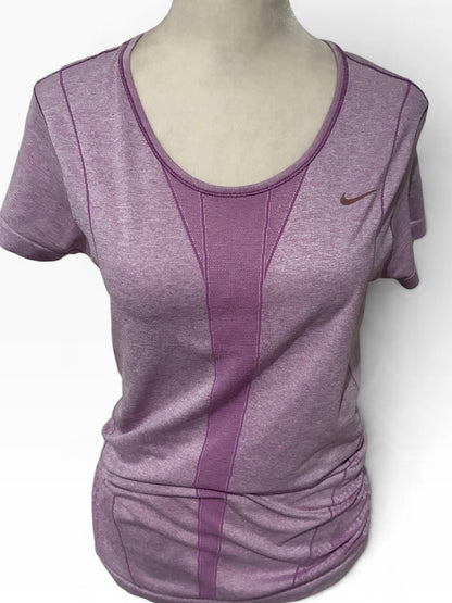 Nike Swift Dr-FIT ADV Short Sleeve Running Top LIGHT MAGENTA/REFLECTIVE SILVER Size L Brand New