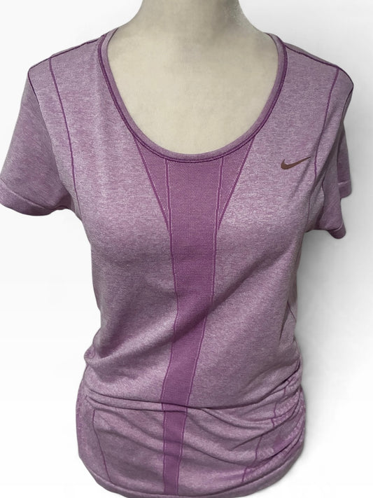 Nike Swift Dr-FIT ADV Short Sleeve Running Top LIGHT MAGENTA/REFLECTIVE SILVER Size L Brand New