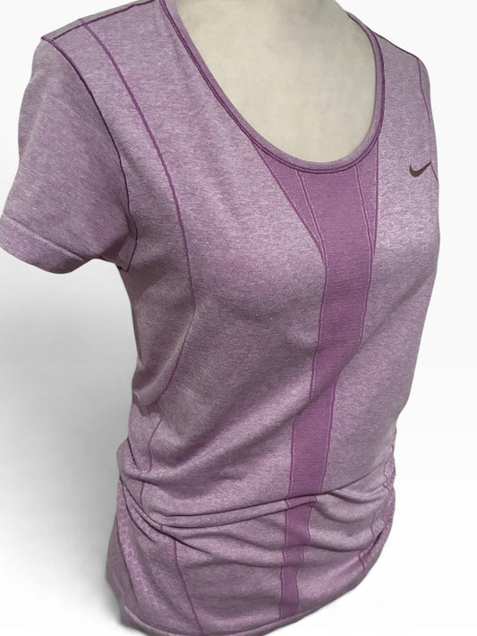 Nike Swift Dr-FIT ADV Short Sleeve Running Top LIGHT MAGENTA/REFLECTIVE SILVER Size L Brand New