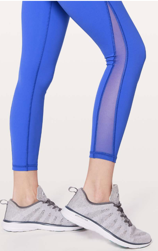 Lululemon Train Times 7/8 Pant 25" Blazer Blue Sz 6 Brand New