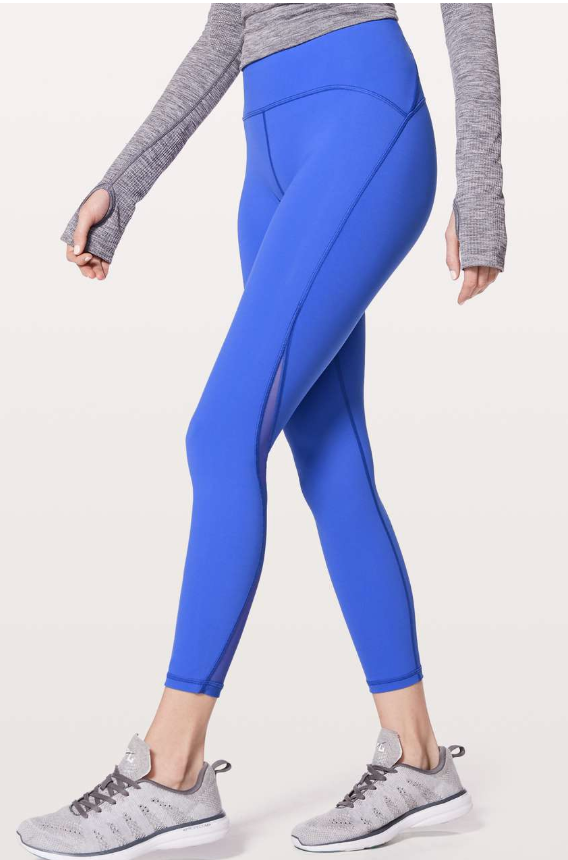 Lululemon Train Times 7/8 Pant 25" Blazer Blue Sz 6 Brand New