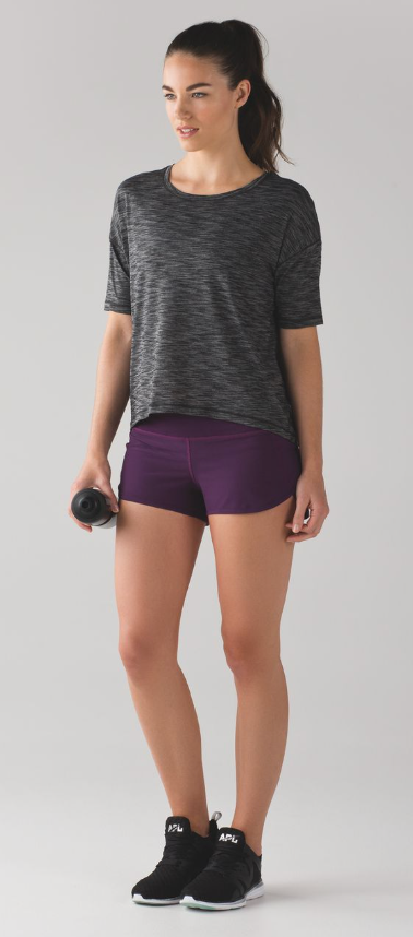 Lululemon Speed Short 4-way Stretch 2.5" Darkest Magenta Sz 8