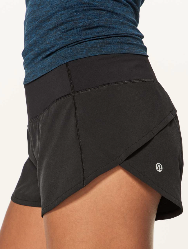 Lululemon Speed Up Short *2.5" Inseam Black  Sz 8