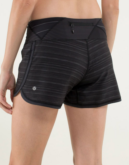 Lululemon Groovy Run Short 4.5" Inseam Wee Are From Space September Black/Quilt 25 Fall/Black Sz 8