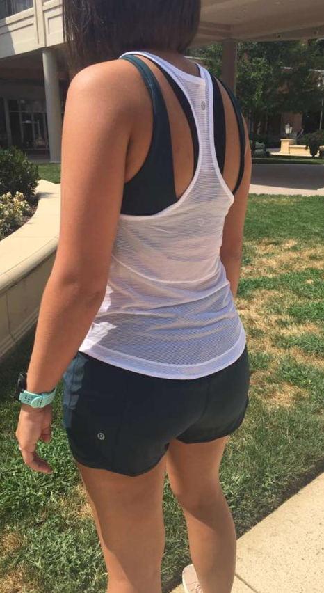 Lululemon Hotty Hot Short Naked 4" Inseam Submarine/Black Sz 10