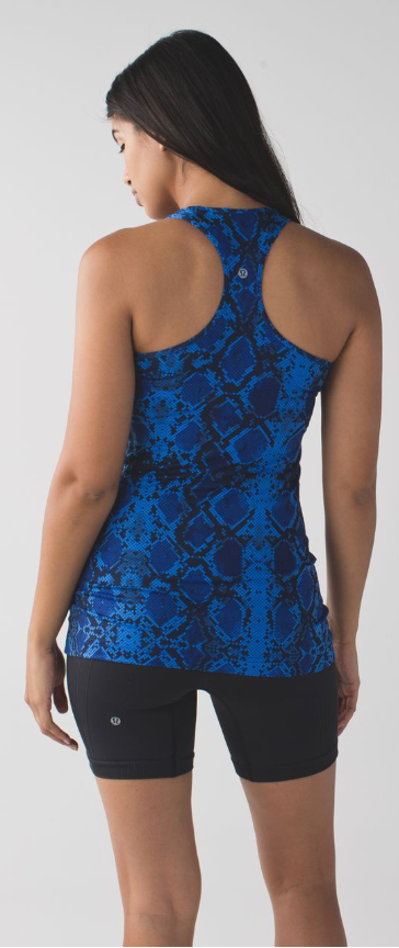 Lululemon Cool Racerback Mini Ziggy Snake Pipe Dream Blue Sapphire Blue Sz 6