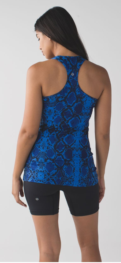 Lululemon Cool Racerback Mini Ziggy Snake Pipe Dream Blue Sapphire Blue Sz 6