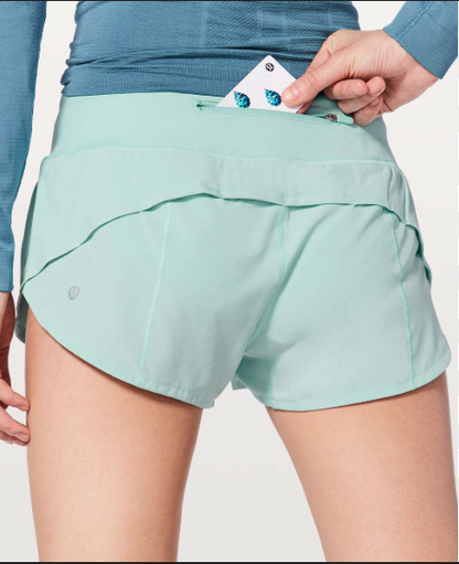 Lululemon Speed Up Short 2.5" Inseam Tonic Sea Sz 8